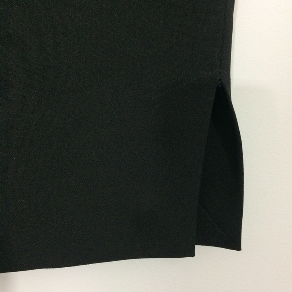 Express Womens 7/8 Black 100% Polyester Midi Skirt - Picture 4 of 6